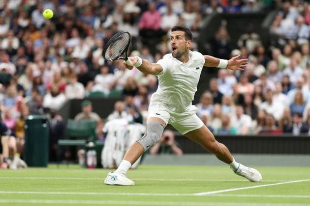 Novak Djokovic of Serbia Wimbledon Tennis Championships, Day 8, The All England Lawn Tennis and Croquet Club, London, UK - 08 Jul 2024  Copyright: xEllaxLing Shutterstockx 14575858bg