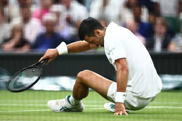 Novak Djokovic of Serbia Wimbledon Tennis Championships, Day 8, The All England Lawn Tennis and Croquet Club, London, UK - 08 Jul 2024  Copyright: xJamesxMarsh Shutterstockx 14575857ib