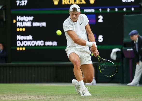 Holger Rune Tennis - Wimbledon 2024 - Grand Slam ITF ATP, Tennis Herren WTA, Tennis Damen - AELTC - London - - Great Britain - 8 July 2024. Copyright: xJuergenxHasenkopfx