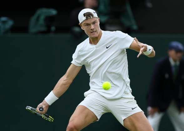Holger Rune Tennis - Wimbledon 2024 - Grand Slam ITF ATP, Tennis Herren WTA, Tennis Damen - AELTC - London - - Great Britain - 8 July 2024. Copyright: xJuergenxHasenkopfx