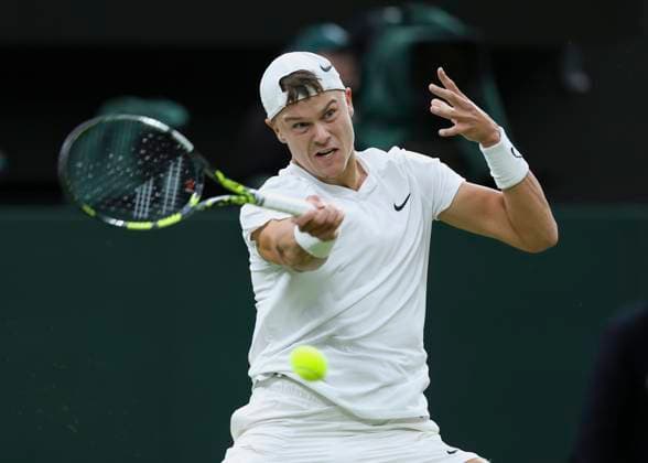 Holger Rune Tennis - Wimbledon 2024 - Grand Slam ITF ATP, Tennis Herren WTA, Tennis Damen - AELTC - London - - Great Britain - 8 July 2024. Copyright: xJuergenxHasenkopfx
