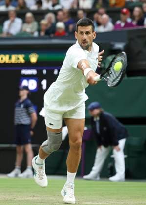 Novak Djokovic (SRB) Tennis - Wimbledon 2024 - Grand Slam ITF ATP, Tennis Herren WTA, Tennis Damen - AELTC - London - - Great Britain - 8 July 2024. Copyright: xJuergenxHasenkopfx
