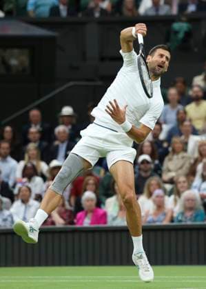 Novak Djokovic (SRB) Tennis - Wimbledon 2024 - Grand Slam ITF ATP, Tennis Herren WTA, Tennis Damen - AELTC - London - - Great Britain - 8 July 2024. Copyright: xJuergenxHasenkopfx
