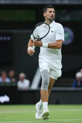 Novak Djokovic (SRB) Tennis - Wimbledon 2024 - Grand Slam ITF ATP, Tennis Herren WTA, Tennis Damen - AELTC - London - - Great Britain - 8 July 2024. Copyright: xJuergenxHasenkopfx
