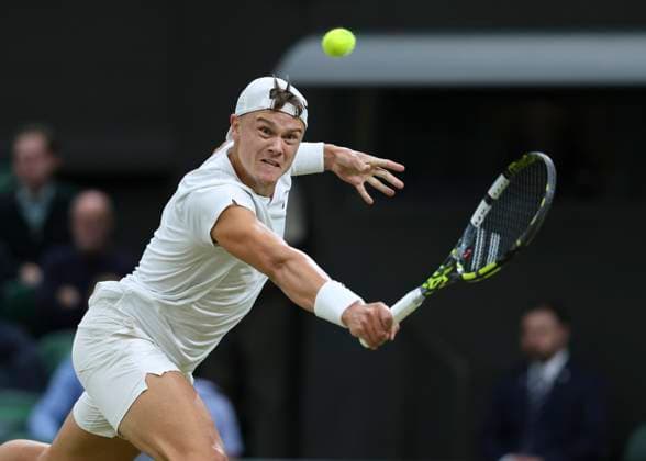Holger Rune Tennis - Wimbledon 2024 - Grand Slam ITF ATP, Tennis Herren WTA, Tennis Damen - AELTC - London - - Great Britain - 8 July 2024. Copyright: xJuergenxHasenkopfx