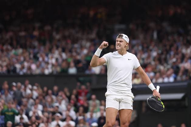 Novak Djokovic (Ser) defeated Holger Rune (Den) TENNIS : Wimbledon 2024 - 08 07 2024 AntoineCouvercelle Panoramic 
