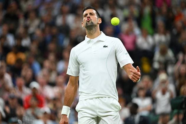 Wimbledon - Fourth Round Novak Djokovic (SRB) during his fourth round match at the 2024 Wimbledon Championships at the AELTC in London, UK, on July 8, 2024. Photo by Corinne Dubreuil ABACAPRESS.COM LONDON  Copyright: xDubreuilxCorinne ABACAx