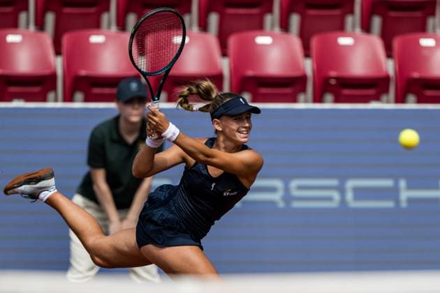 Sport Bilder des Tages 240709 Nellie Taraba Wallberg, Sverige under dag 2 av WTA, Tennis Damen Nordea Open den 9 juli 2024 i Bastad. Copyright: NICLASxJÖNSSON BB240709NO032