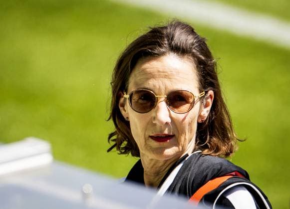 WOLFSBURG - KNVB director Marianne van Leeuwen during a training session of the Dutch national team, Nationalteam in the AOK Stadium on July 9, 2024 in Wolfsburg, Germany. The Dutch national team is preparing for the semi-finals of the European Football Championship in Germany against England. ANP KOEN VAN WEEL UEFA EURO, EM, Europameisterschaft,Fussball 2024 2024 xVIxANPxSportx xxANPxIVx 503108286 originalFilename: 503108286.jpg