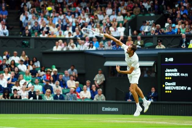 Daniil Medvedev during his quarter final match Wimbledon Tennis Championships, Day 9, The All England Lawn Tennis and Croquet Club, London, UK - 09 Jul 2024  Copyright: xJavierxGarcia Shutterstockx 14577169t