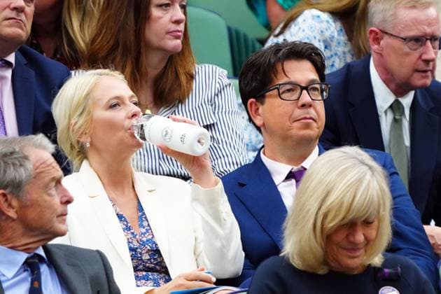 Michael McIntyre and Kitty McIntyre in the Royal Box on Centre Court Wimbledon Tennis Championships, Day 9, The All England Lawn Tennis and Croquet Club, London, UK - 09 Jul 2024  Copyright: xJavierxGarcia Shutterstockx 14577169al
