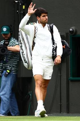 Carlos Alcaraz of Spain Wimbledon Tennis Championships, Day 9, The All England Lawn Tennis and Croquet Club, London, UK - 09 Jul 2024  Copyright: xJamesxMarsh Shutterstockx 14577170bo