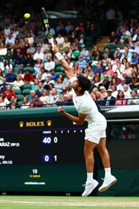 Carlos Alcaraz of Spain Wimbledon Tennis Championships, Day 9, The All England Lawn Tennis and Croquet Club, London, UK - 09 Jul 2024  Copyright: xJamesxMarsh Shutterstockx 14577170bw