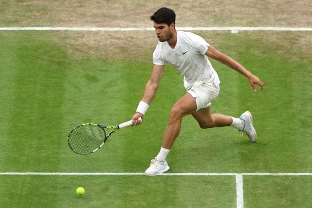Carlos Alcaraz of Spain Wimbledon Tennis Championships, Day 9, The All England Lawn Tennis and Croquet Club, London, UK - 09 Jul 2024  Copyright: xEllaxLing Shutterstockx 14577171at