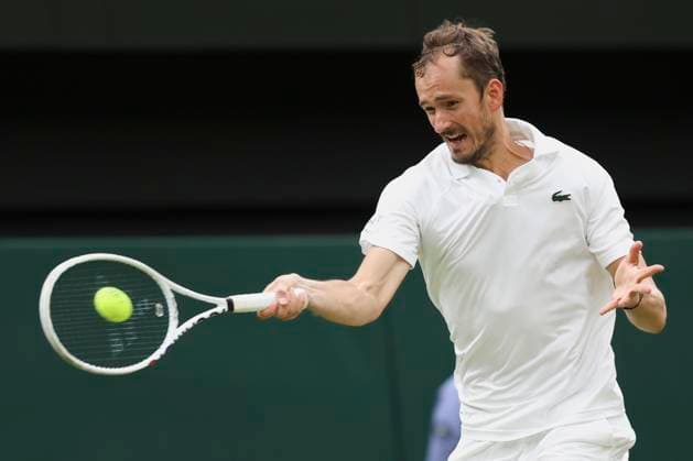 Daniil Medvedev Tennis - Wimbledon 2024 - Grand Slam ITF ATP, Tennis Herren WTA, Tennis Damen - AELTC - London - - Great Britain - 9 July 2024. Copyright: xJuergenxHasenkopfx