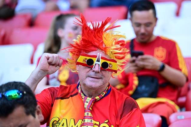 Fans Spanien, Spanien vs. Frankreich, Fussball, UEFA EURO, EM, Europameisterschaft,Fussball 2024, Halbfinale, 09.07.2024 Muenchen Bayern Deutschland