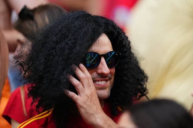EURO 2024, Die Highlights Sport Bilder des Tages GER: Spain v France. UEFA EURO, EM, Europameisterschaft,Fussball 2024 Spain fan™s Marc Cucurella during the UEFA Euro 2024 match between Spain and France, Semi-finals, played at Allianz Arena Stadium on July 9, 2024 in Munich, Germany. kpng Copyright: xBaguxBlancox xPRESSINPHOTOx PS_240709_ESP_FRA_508