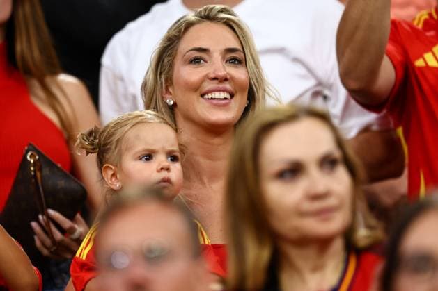 Alice Campello, partner of Ãlvaro Morata of Spain Spain v France, UEFA European Championship, EM, Europameisterschaft 2024, Semi Final, Football, Munich Football Arena, Munich, Germany - 09 Jul 2024 EDITORIAL USE ONLY No use with unauthorised audio, video, data, fixture lists, club league logos or live services. Online in-match use limited to 120 images, no video emulation. No use in betting, games or single club league player publications.  Copyright: xMichaelxZemanek Shutterstockx 14576887af