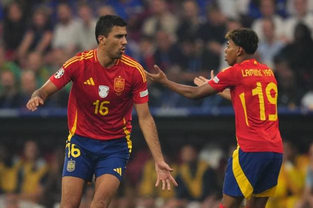 GER: Spain v France. UEFA EURO, EM, Europameisterschaft,Fussball 2024 Rodri Hernandez of Spain during the UEFA Euro 2024 match between Spain and France, Semi-finals, played at Allianz Arena Stadium on July 9, 2024 in Munich, Germany. kpng Copyright: xBaguxBlancox xPRESSINPHOTOx PS_240709_ESP_FRA_002