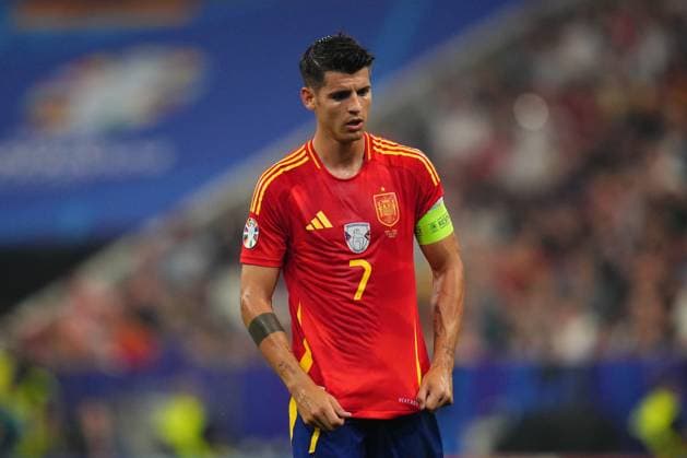 GER: Spain v France. UEFA EURO, EM, Europameisterschaft,Fussball 2024 Alvaro Morata of Spain during the UEFA Euro 2024 match between Spain and France, Semi-finals, played at Allianz Arena Stadium on July 9, 2024 in Munich, Germany. kpng Copyright: xBaguxBlancox xPRESSINPHOTOx PS_240709_ESP_FRA_017