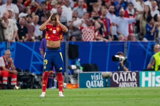 UEFA EURO, EM, Europameisterschaft,Fussball 2024: Spanien - Frankreich; 09.07.2024 Jubel zum 1:1 durch Lamine Yamal (Spanien, 19) UEFA EURO 2024: Spanien - Frankreich; Munich Football Arena, München am 09.07.2024 Copyright: xBEAUTIFULxSPORTS Wunderlx
