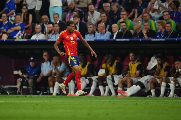 GER: Spain v France. UEFA EURO, EM, Europameisterschaft,Fussball 2024 Lamine Yamal of Spain celebrates the 1-1 during the UEFA Euro 2024 match between Spain and France, Semi-finals, played at Allianz Arena Stadium on July 9, 2024 in Munich, Germany. kpng Copyright: xBaguxBlancox xPRESSINPHOTOx PS_240709_ESP_FRA_031