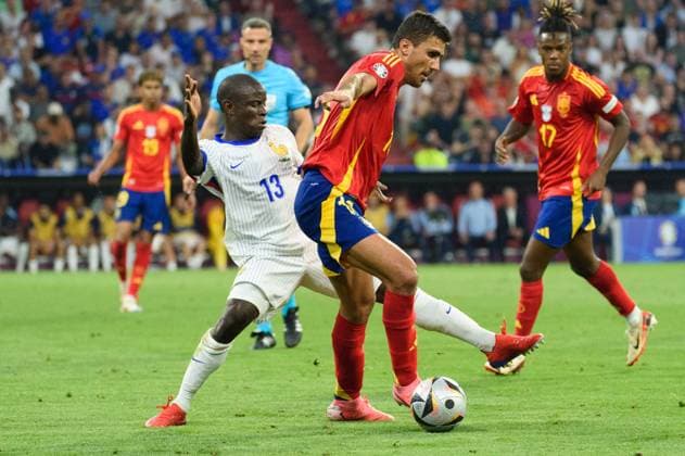Ngolo Kante (13 France) during the UEFA EURO, EM, Europameisterschaft,Fussball 2024 semi-final football match between Spain and France at Arena Munich, Germany. (Sven Beyrich SPP)  Copyright: xSvenxBeyrich SPPx spp-en-SvBe-20240709-D4S_6761