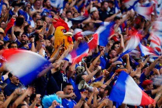 Spain v France: Semi-Final - UEFA EURO, EM, Europameisterschaft,Fussball 2024 French supporters during the UEFA EURO 2024 semi-final match between Spain v France at Munich Football Arena on July 9, 2024 in Munich, Germany. Munich Germany  Copyright: xJosexBretonx originalFilename:bretonhernandez-spainvfr240709_npPFc.jpg