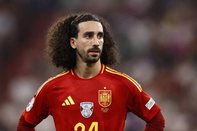 MUNICH - Marc Cucurella of Spain during the UEFA EURO, EM, Europameisterschaft,Fussball 2024 semi-final match between Spain and France at the Munich Football Arena on July 9, 2024 in Munich, Germany. ANP Hollandse Hoogte Maurice van Steen UEFA EURO 2024 2024 xVIxANPxSportx xVanxSteenxFotografiexIVx 503135738 originalFilename: 503135738.jpg