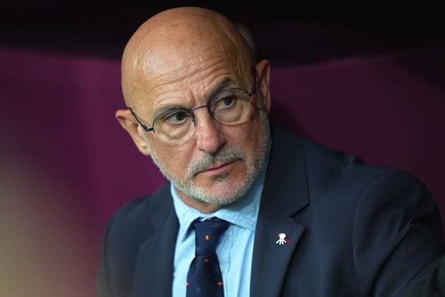 Spain s head coach Luis de la Fuente during the Euro 2024 soccer match between Spain and France at the Munich Football Arena , Munich, Germany - Tuesday 09 july 2024. - Soccer .  Copyright: xSpada LaPressex