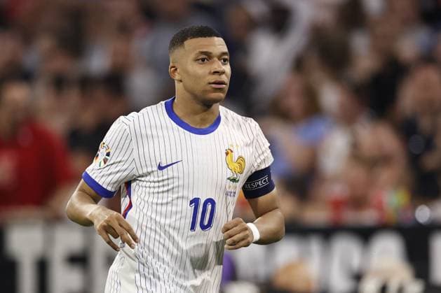 MUNICH - Kylian Mbappe of France during the UEFA EURO, EM, Europameisterschaft,Fussball 2024 semi-final match between Spain and France at the Munich Football Arena on July 9, 2024 in Munich, Germany. ANP Hollandse Hoogte Maurice van Steen UEFA EURO 2024 2024 xVIxANPxSportx xVanxSteenxFotografiexIVx 503137320 originalFilename: 503137320.jpg