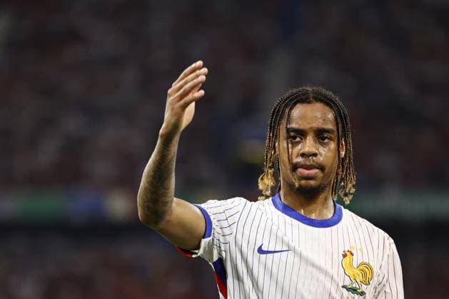 MUNICH - Bradley Barcola of France during the UEFA EURO, EM, Europameisterschaft,Fussball 2024 semi-final match between Spain and France at the Munich Football Arena on July 9, 2024 in Munich, Germany. ANP Hollandse Hoogte Maurice van Steen UEFA EURO 2024 2024 xVIxANPxSportx xVanxSteenxFotografiexIVx 503141028 originalFilename: 503141028.jpg