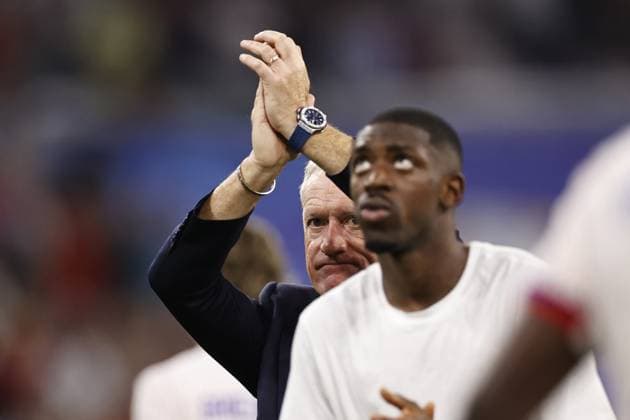 MUNICH - France coach Didier Deschamps during the UEFA EURO, EM, Europameisterschaft,Fussball 2024 semi-final match between Spain and France at the Munich Football Arena on July 9, 2024 in Munich, Germany. ANP Hollandse Hoogte Maurice van Steen UEFA EURO 2024 2024 xVIxANPxSportx xVanxSteenxFotografiexIVx 503141525 originalFilename: 503141525.jpg
