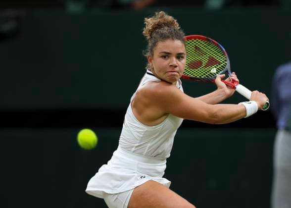 Jasmine Paolini Tennis - Wimbledon 2024 - Grand Slam ITF ATP, Tennis Herren WTA, Tennis Damen - AELTC - London - - Great Britain - 9 July 2024. Copyright: xJuergenxHasenkopfx