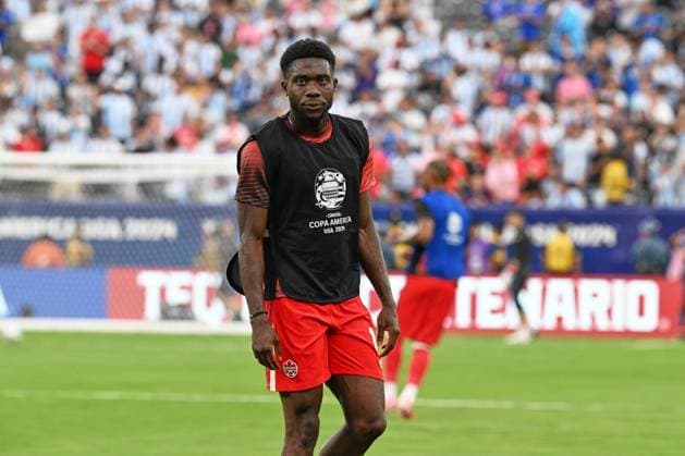RECORD DATE NOT STATED Copa America USA 2024 Argentina vs Canada - Semifinal Alphonso Davies of Canada during the CONMEBOL Copa America 2024 Semi-final match between Argentina and Canada, at MetLife Stadium, on July 09, 2024 in East Rutherford, New Jersey, United States. EAST RUTHERFORD NEW JERSEY UNITED STATES  Copyright: xDavidxLeahx 20240709184039_CA_SF_2024_ARG_CAN_DAVIES59