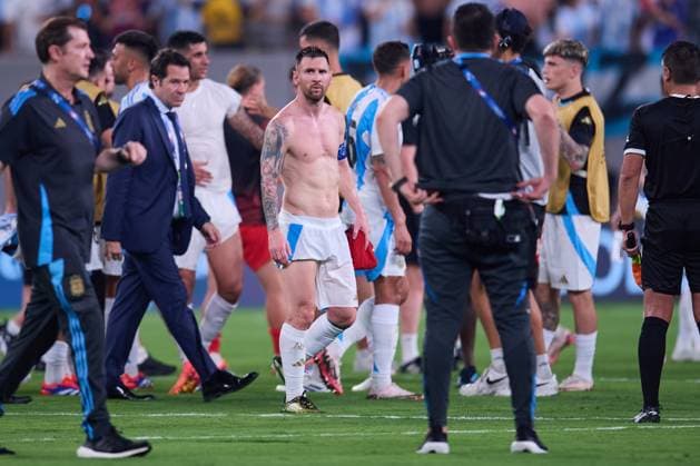 Fußball, Copa America, Die Highlights RECORD DATE NOT STATED Copa America USA 2024 Argentina 2-0 Canada - Semifinal Lionel Messi of Argentina during the CONMEBOL Copa America 2024 Semi-final match between Argentina and Canada, at MetLife Stadium, on July 09, 2024 in East Rutherford, New Jersey, United States. EAST RUTHERFORD NEW JERSEY UNITED STATES  Copyright: xJosexLuisxMelgarejox 20240709211258_CA_SF_2024_ARG_CAN_MESSI306