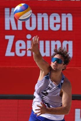 BEACHVOLLEYBALL - Beach Pro Vienna VIENNA,AUSTRIA,10.JUL.24 - Beach volleyball, Beachvolleyball - A1 Beach Pro Vienna. Image shows Arnaud Gauthier Rat (FRA).  GEPAxpictures xMathiasxMandl