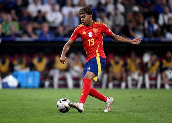 Fussball Euro 2024 Halbfinale 09.07.2024 Spanien - Frankreich Lamine Yamal (Spanien)