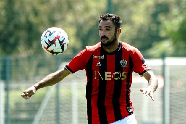 Gaëtan Laborde (OGC Nice) FOOTBALL : OGC Nice vs Lausanne - Match amical - Nice - 10 07 2024 NorbertScanella Panoramic 