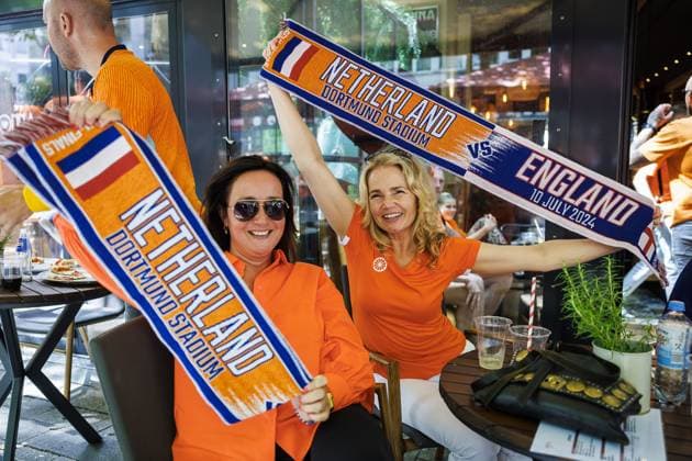 DORTMUND, Dutch supporters in Dortumund, 10-07-2024, Dutch fans in the city center of dortmund before the match against England. Oranje legioen Dutch supporters in Dortumund  x25726261x Copyright: