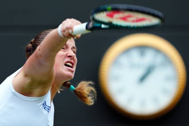 Jelena Ostapenko during her quarter final match Wimbledon Tennis Championships, Day 10, The All England Lawn Tennis and Croquet Club, London, UK - 10 Jul 2024  Copyright: xJavierxGarcia Shutterstockx 14578617m