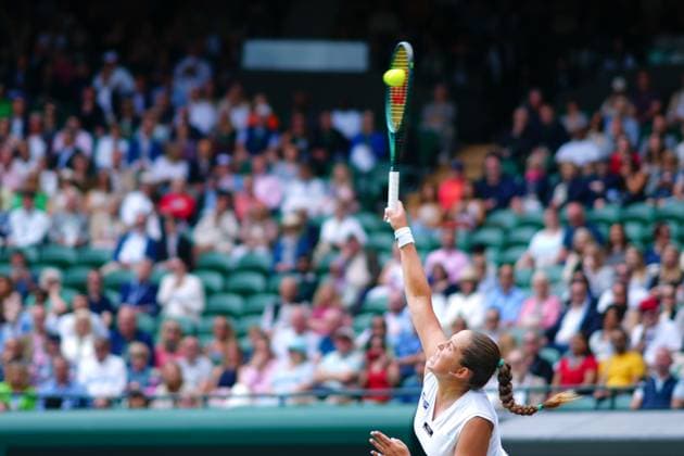 Tennis, Wimbledon, Die Highlights Jelena Ostapenko during her quarter final match Wimbledon Tennis Championships, Day 10, The All England Lawn Tennis and Croquet Club, London, UK - 10 Jul 2024  Copyright: xJavierxGarcia Shutterstockx 14578617t