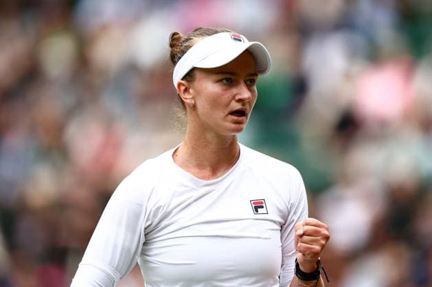 Barbora Krejcikova during her quarter final match Wimbledon Tennis Championships, Day 10, The All England Lawn Tennis and Croquet Club, London, UK - 10 Jul 2024  Copyright: xJamesxMarsh Shutterstockx 14578619ae