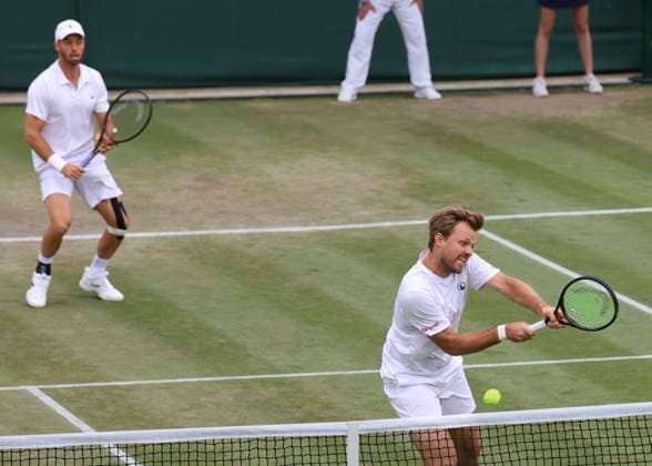 Kevin Krawietz und Tim Puetz, Herren Doppel Tennis - Wimbledon 2024 - Grand Slam ITF ATP, Tennis Herren WTA, Tennis Damen - AELTC - London - - Great Britain - 10 July 2024. Copyright: xJuergenxHasenkopfx