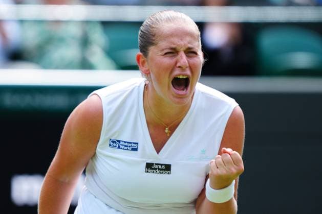 Jelena Ostapenko celebrates during her quarter final match Wimbledon Tennis Championships, Day 10, The All England Lawn Tennis and Croquet Club, London, UK - 10 Jul 2024  Copyright: xJavierxGarcia Shutterstockx 14578617cc