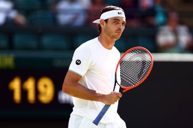 Taylor Fritz during his quarter final match Wimbledon Tennis Championships, Day 10, The All England Lawn Tennis and Croquet Club, London, UK - 10 Jul 2024  Copyright: xJamesxMarsh Shutterstockx 14578619da
