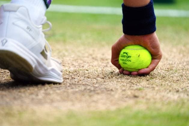 Ball Boy holding a Slazenger tennis ball Wimbledon Tennis Championships, Day 10, The All England Lawn Tennis and Croquet Club, London, UK - 10 Jul 2024  Copyright: xJavierxGarcia Shutterstockx 14578617dg