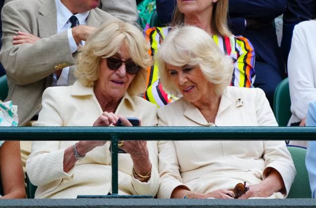 Annabel Elliot and Queen Camilla on No.1 Court Wimbledon Tennis Championships, Day 10, The All England Lawn Tennis and Croquet Club, London, UK - 10 Jul 2024  Copyright: xJavierxGarcia Shutterstockx 14578617dv