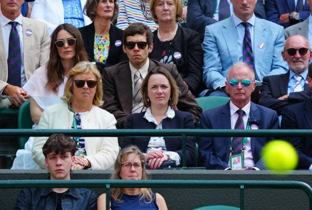 Keira Knightley and James Righton watching the action on No.1 Court Wimbledon Tennis Championships, Day 10, The All England Lawn Tennis and Croquet Club, London, UK - 10 Jul 2024  Copyright: xJavierxGarcia Shutterstockx 14578617dr