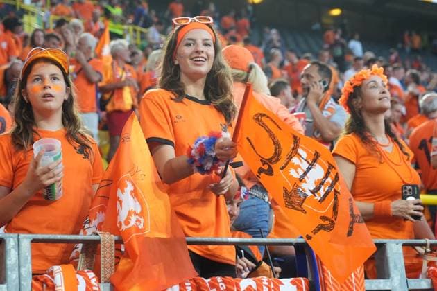Holländische Fans - Dortmund 10.07.2024: Niederlande vs. England, EURO2024 M50, Halbfinale, EM-Arena Dortmund